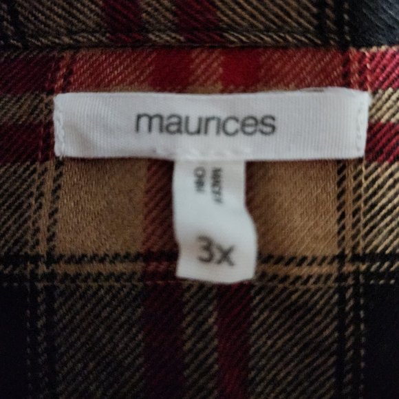 Plus Size Cabin Plaid Button Up Shirt - Picture 2 of 6